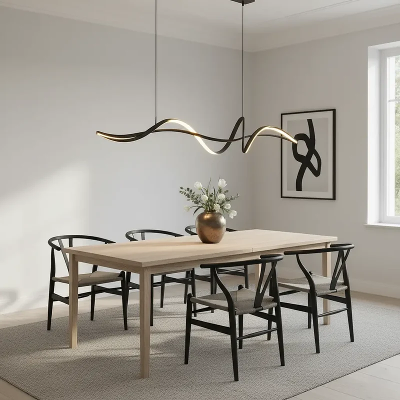 Design Pendelleuchte Kücheninsel mit Kringel | Gnistør