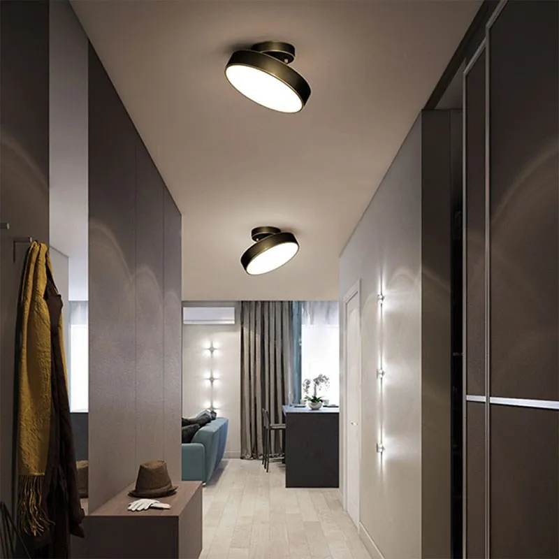Deckenleuchte schwenkbar in Schwarz | Aurum