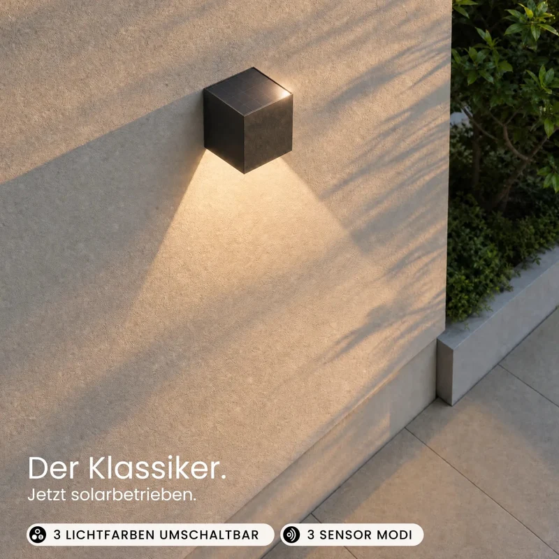 Solar Wandleuchte HELIO