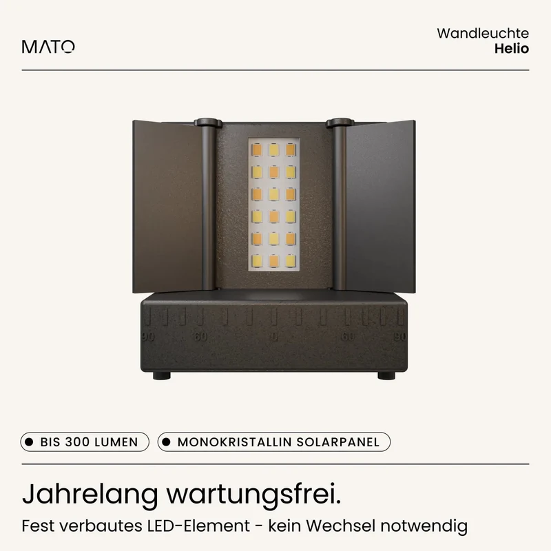 Solar Wandleuchte HELIO