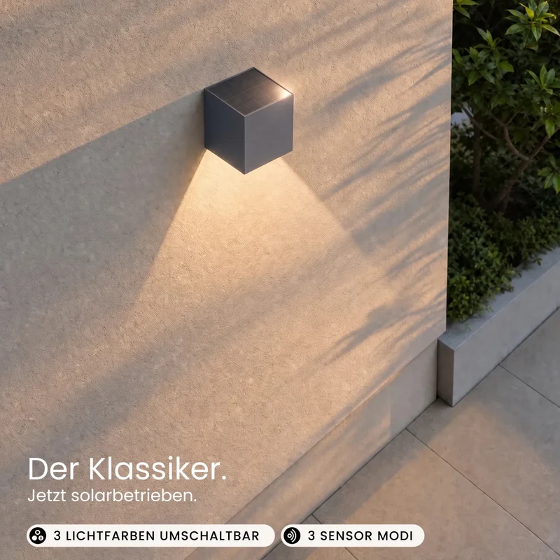 Solar Wandleuchte HELIO