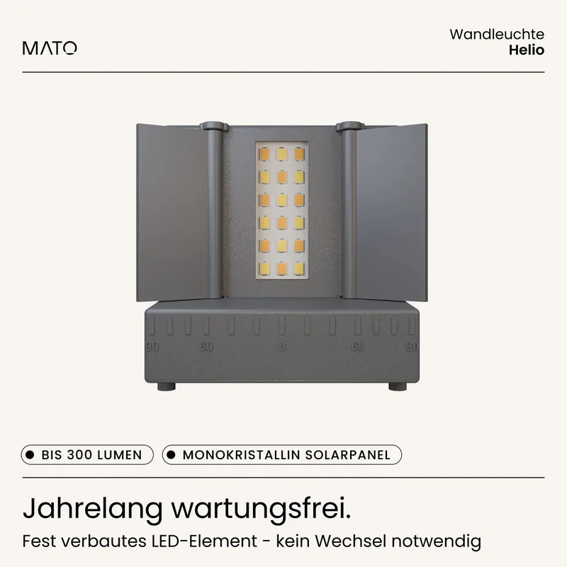 Solar Wandleuchte HELIO