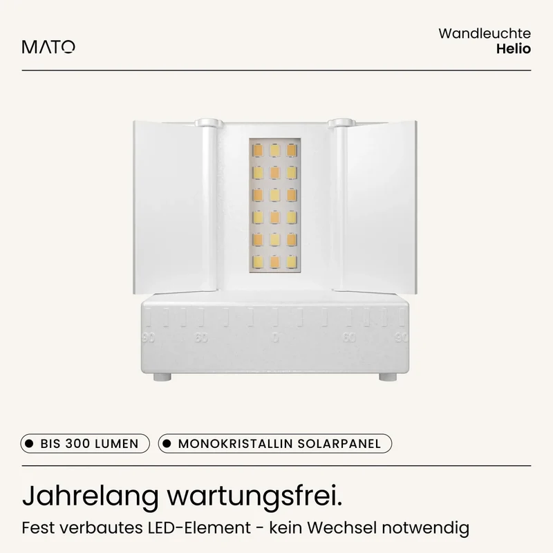 Solar Wandleuchte HELIO