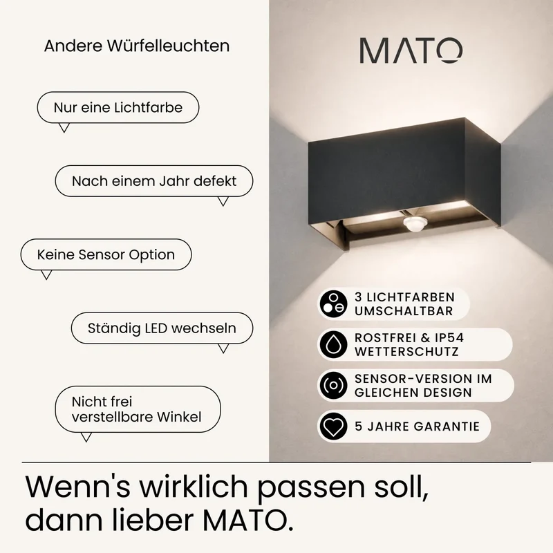 Wandleuchte LUMA-S DUO