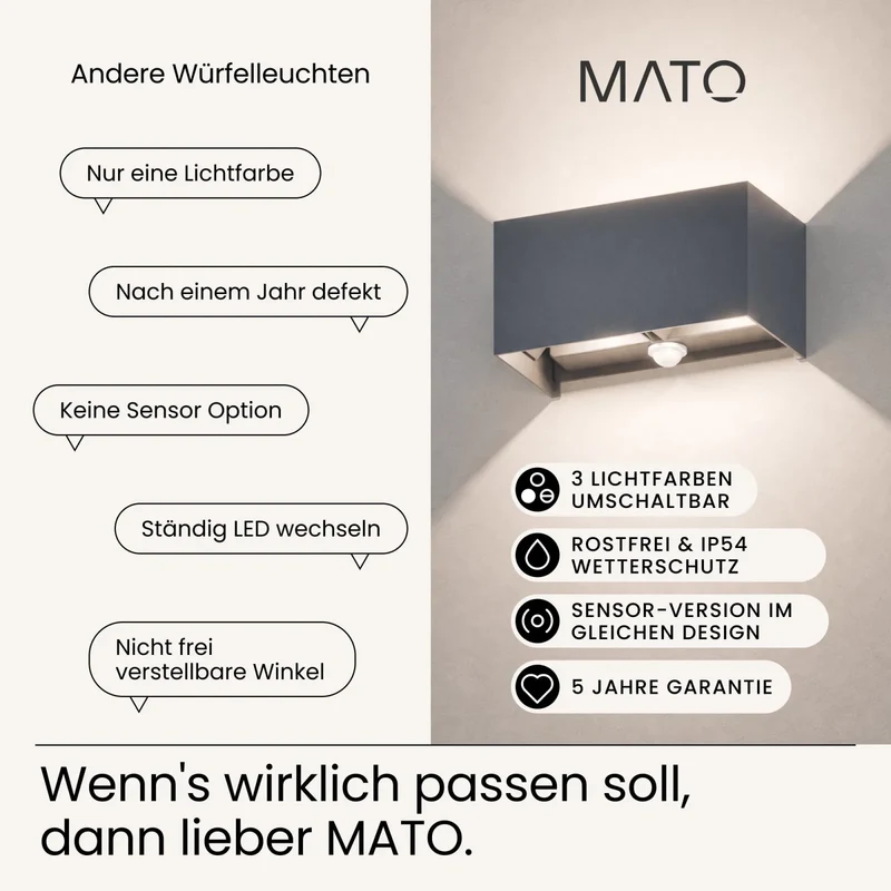 Wandleuchte LUMA-S DUO
