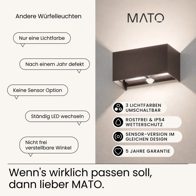 Wandleuchte LUMA-S DUO