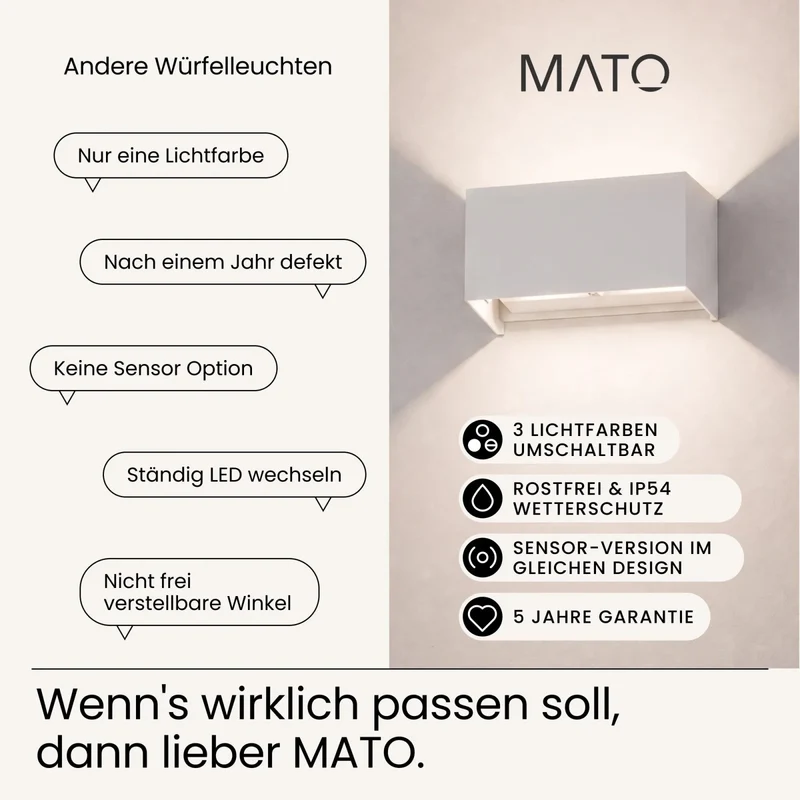 Wandleuchte LUMA DUO