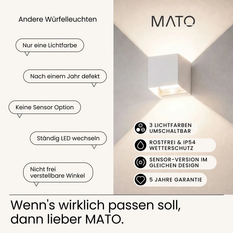Wandleuchte LUMA-S