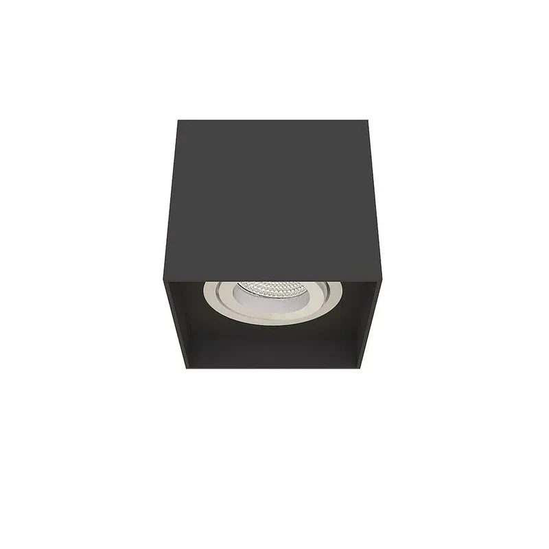 Anti-glare, 24V Dimmable, LED Surface Mounted Square Spotlight Warm White 3300K
