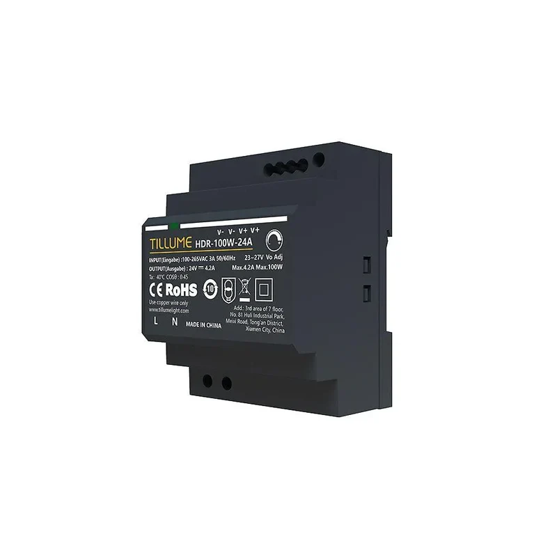 DIN Rail Power Supply | Output 24V 4.2A 100W Constant Voltage