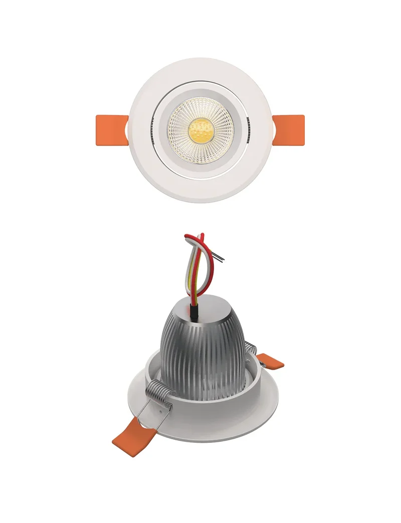 DALI CV LED Spot Ceilling Spotlight Matte White | CRI90 24V 6+6W Replaceable LED Source