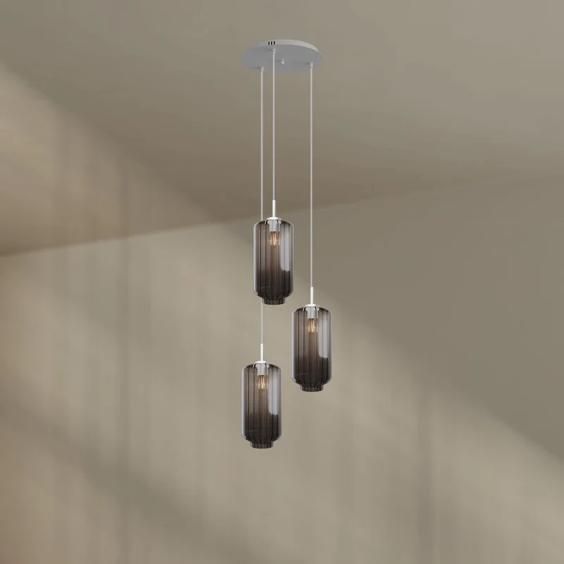 s.luce Velo Galerielampe 3-flammig Ø 40cm Baldachin Ø 18cm