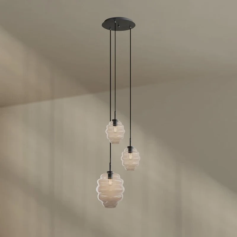 s.luce Echos Galerieleuchte 3-flammig Ø 40cm Baldachin Ø 18/25cm