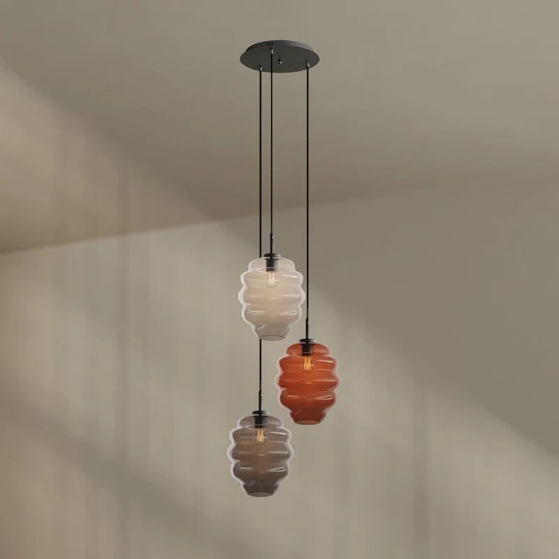 s.luce Echos Galerieleuchte 3-flammig Ø 40cm Baldachin Ø 25cm