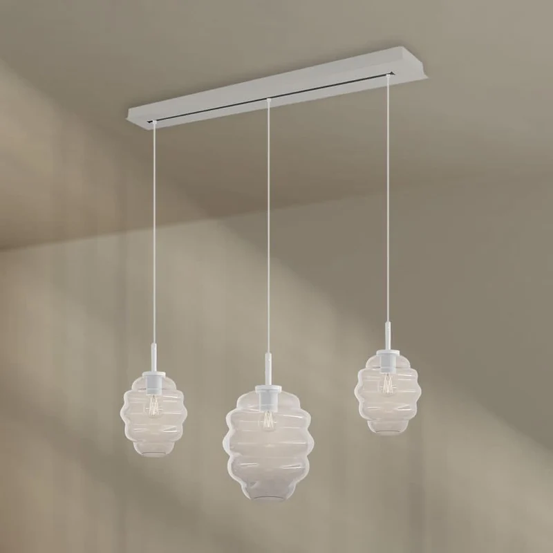 s.luce Echos Esstischlampe 3-flammig 120cm Ø 18/25cm
