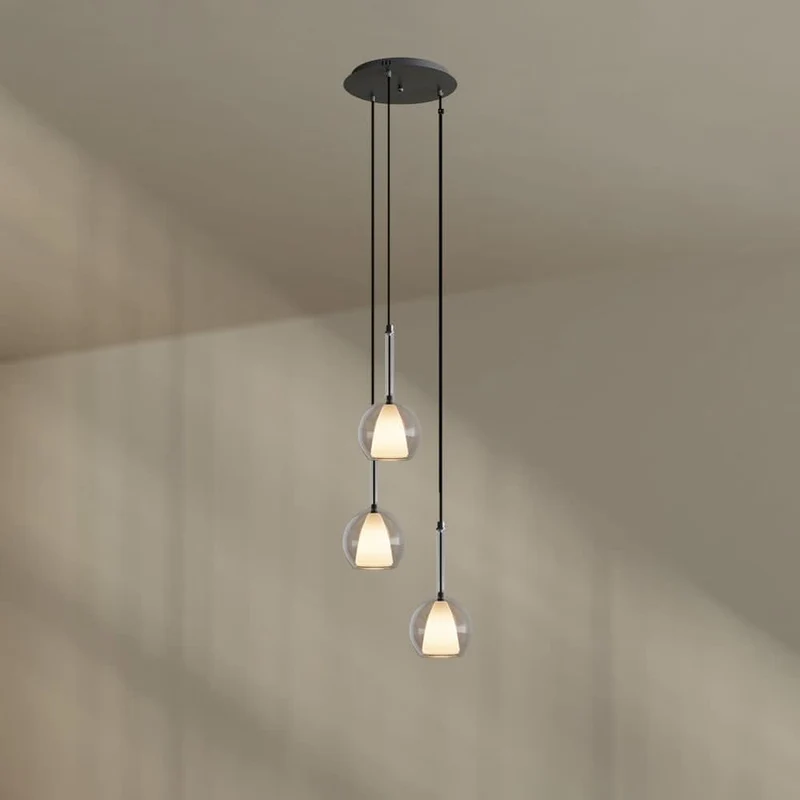 s.luce Belluna Galerieleuchte 3-flammig Ø 40cm Baldachin