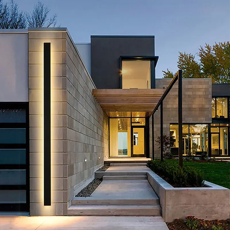 Außenwandleuchte, schwarz modern | Glød