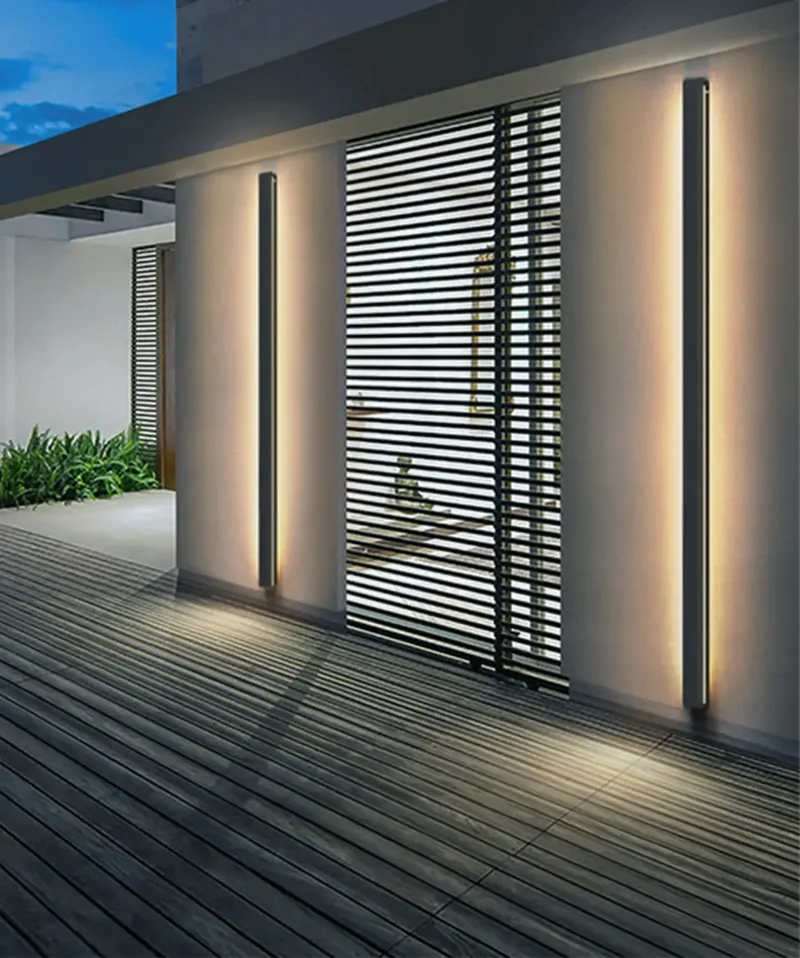 Außenwandleuchte, schwarz modern | Glød