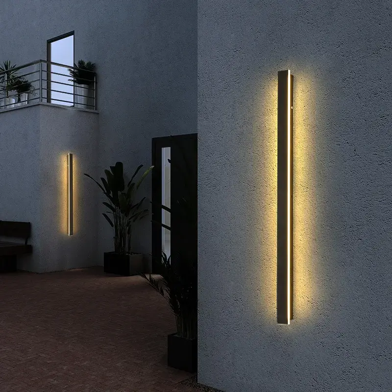 Außenwandleuchte, schwarz modern | Glød