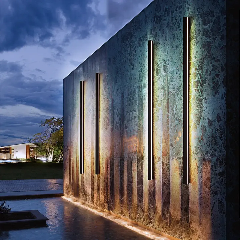 Außenwandleuchte, schwarz modern | Glød