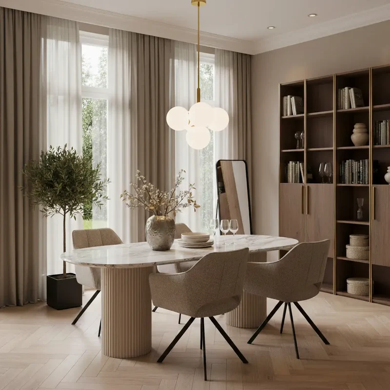 Pendelleuchte mit Kugeln in Gold, 5-teilig 13-teilig | Convexum