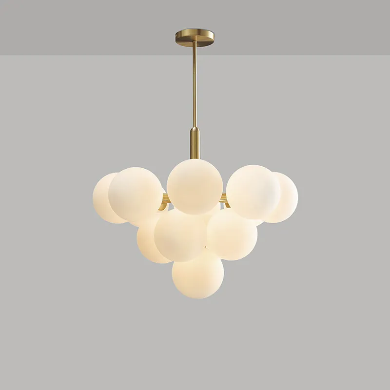 Pendelleuchte mit Kugeln in Gold, 5-teilig 13-teilig | Convexum
