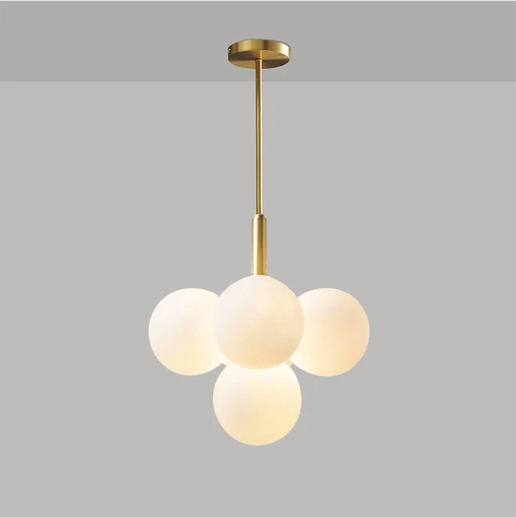Pendelleuchte mit Kugeln in Gold, 5-teilig 13-teilig | Convexum