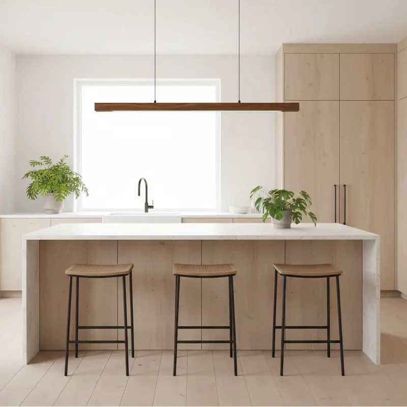 Pendelleuchte Holzdesign, länglich | Glød
