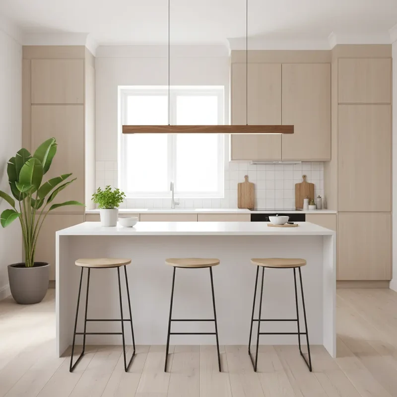 Pendelleuchte Holzdesign, länglich | Glød