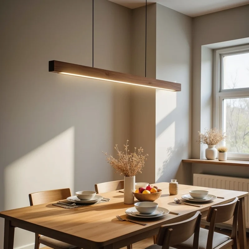 Pendelleuchte Holzdesign, länglich | Glød