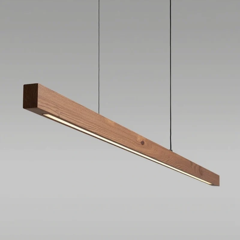 Pendelleuchte Holzdesign, länglich | Glød