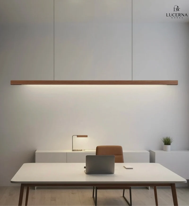Pendelleuchte Holzdesign, länglich | Glød