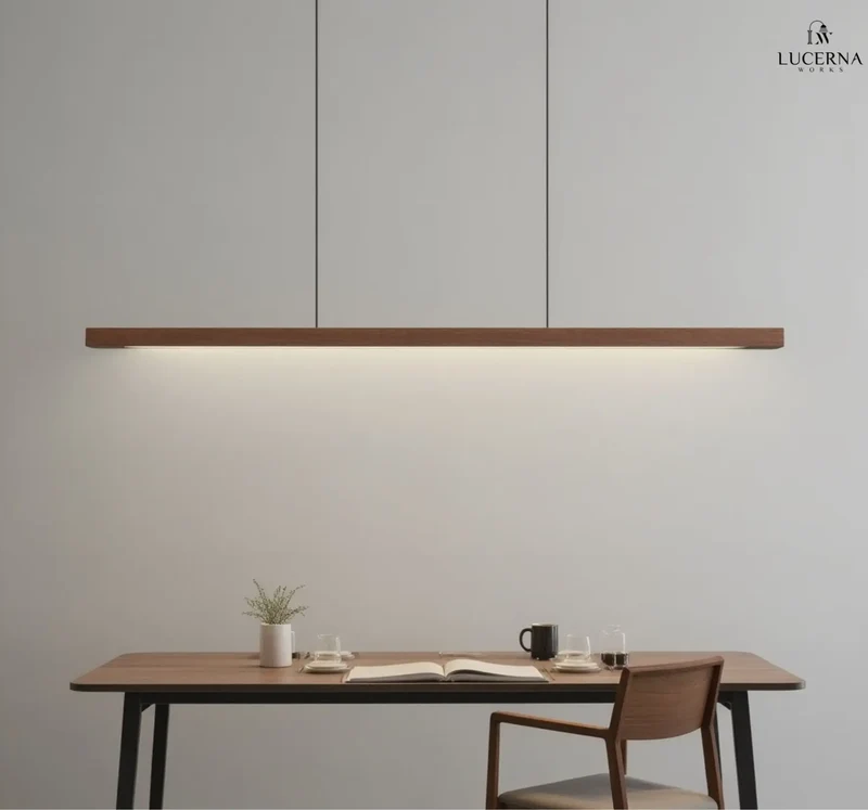 Pendelleuchte Holzdesign, länglich | Glød
