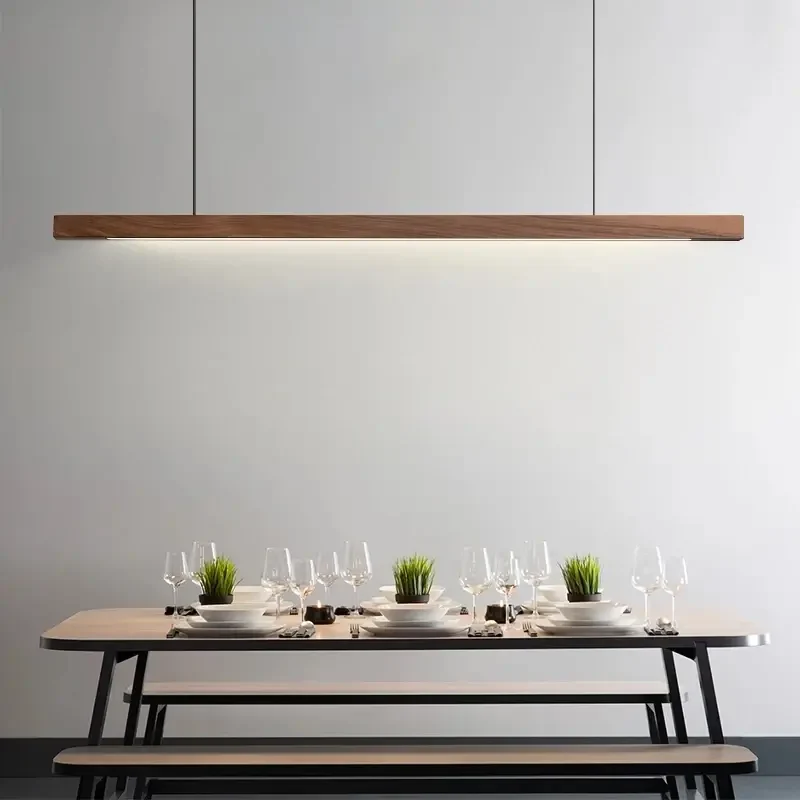 Pendelleuchte Holzdesign, länglich | Glød