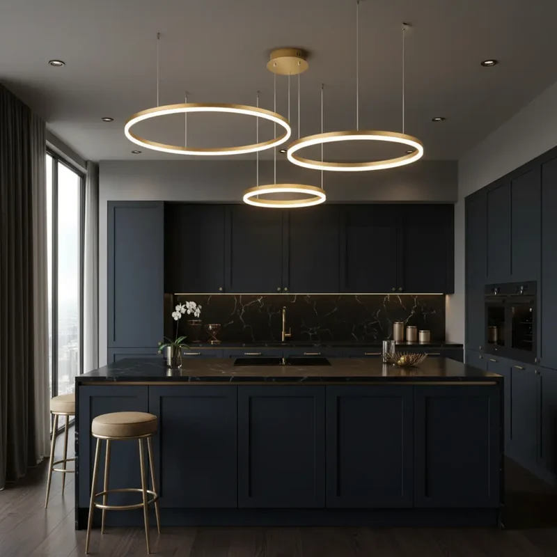 Pendelleuchte Wohnzimmer Gold | Solara