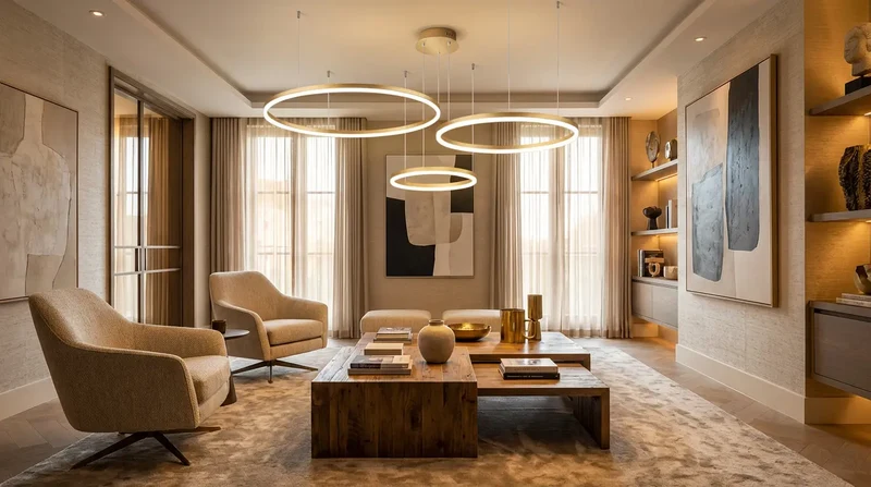 Pendelleuchte Wohnzimmer Gold | Solara