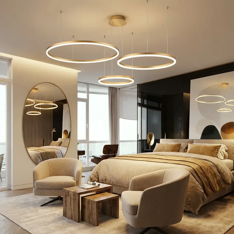 Pendelleuchte Wohnzimmer Gold | Solara