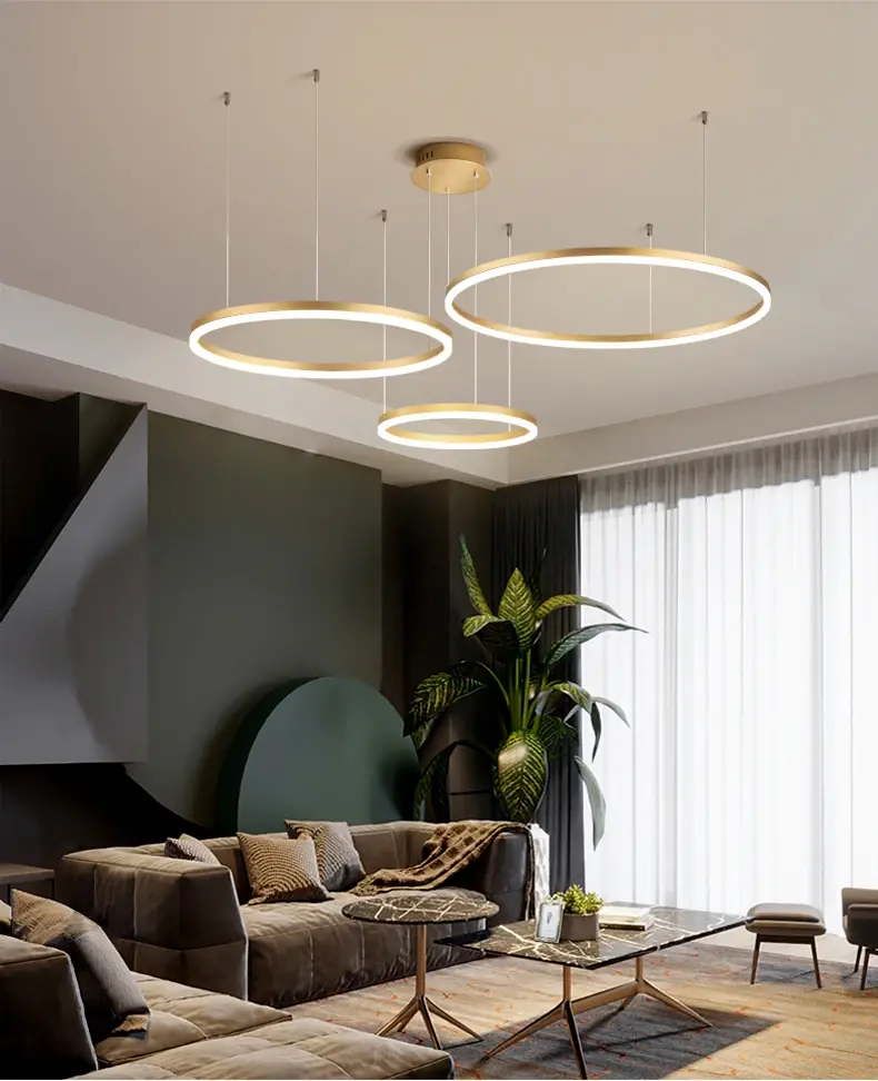 Pendelleuchte Wohnzimmer Gold | Solara