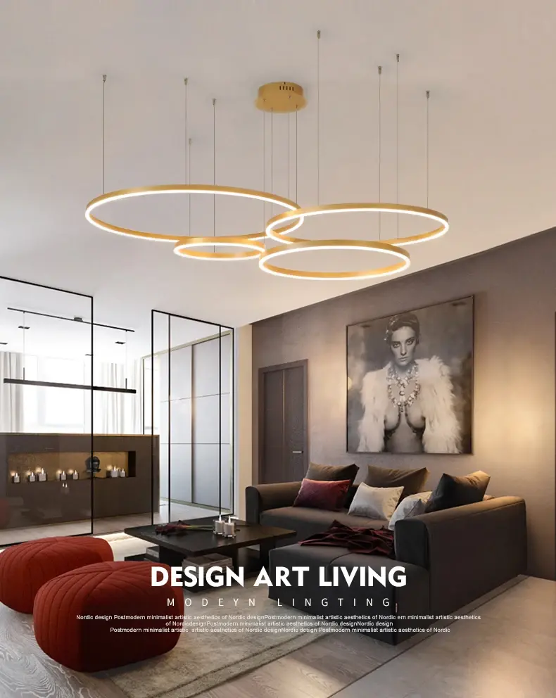 Pendelleuchte Wohnzimmer Gold | Solara