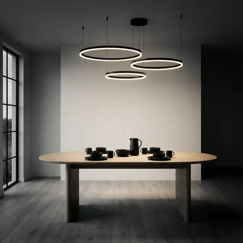 Pendelleuchte Wohnzimmer Schwarz | Solara