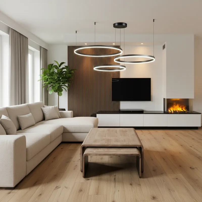 Pendelleuchte Wohnzimmer Schwarz | Solara