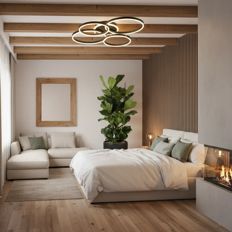 Moderne Deckenleuchte Wohnzimmer Schwarz | Solara