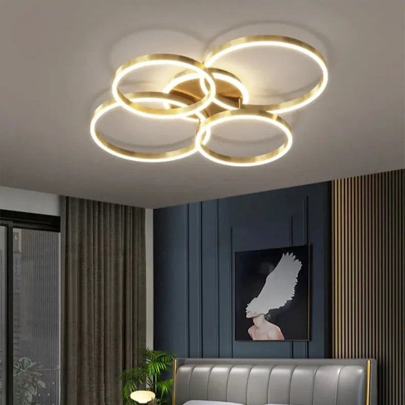 Moderne Deckenleuchte Wohnzimmer Gold | Solara