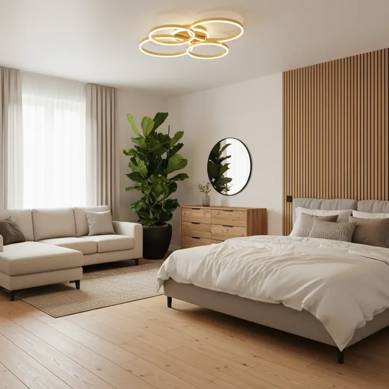 Moderne Deckenleuchte Wohnzimmer Gold | Solara