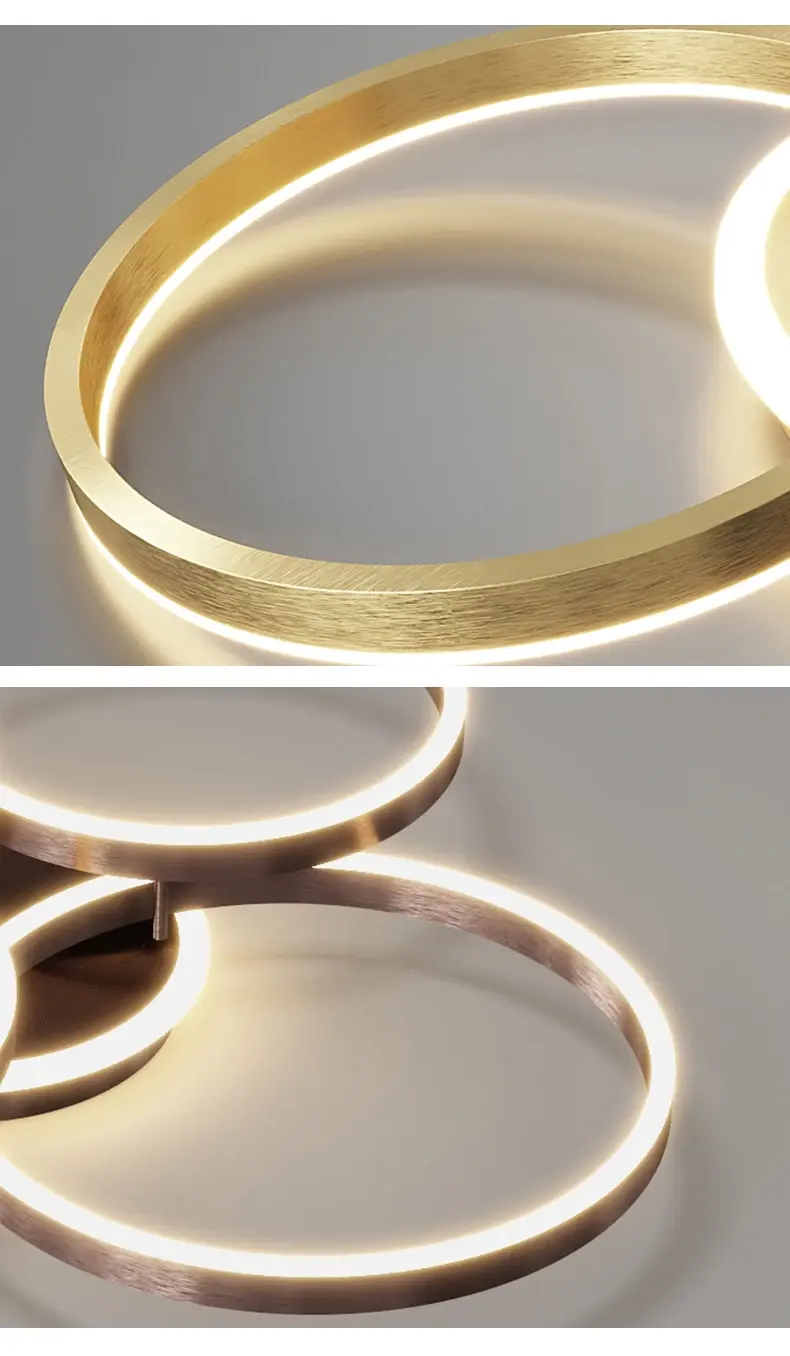 Moderne Deckenleuchte Wohnzimmer Gold | Solara
