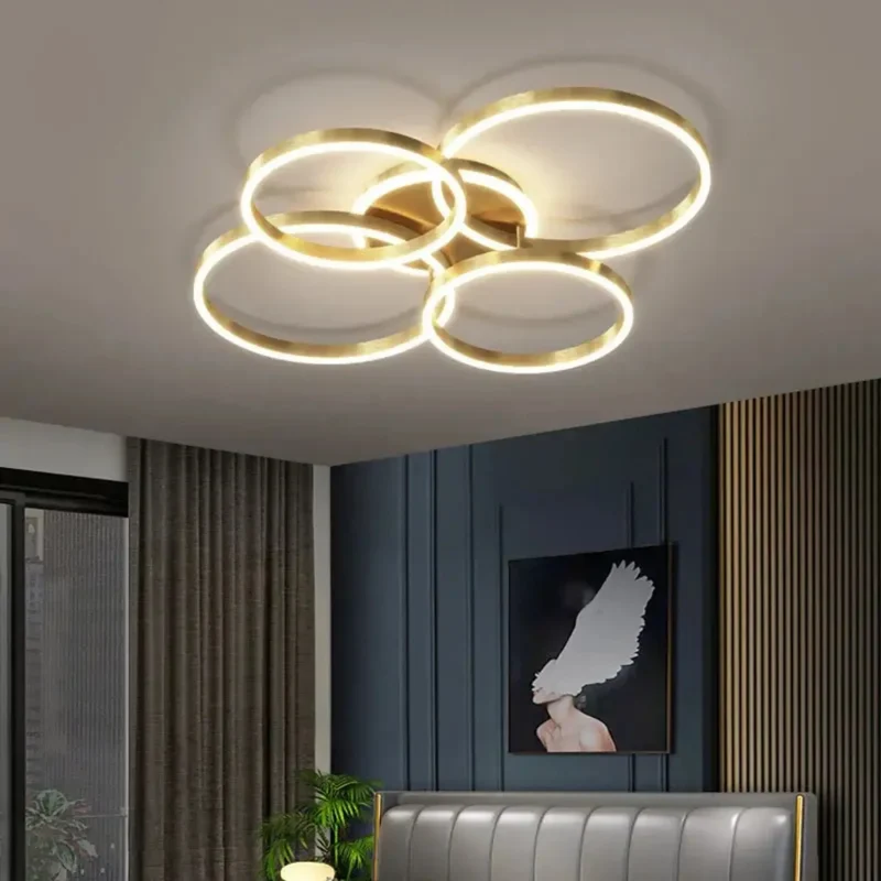 Moderne Deckenleuchte Wohnzimmer Gold | Solara