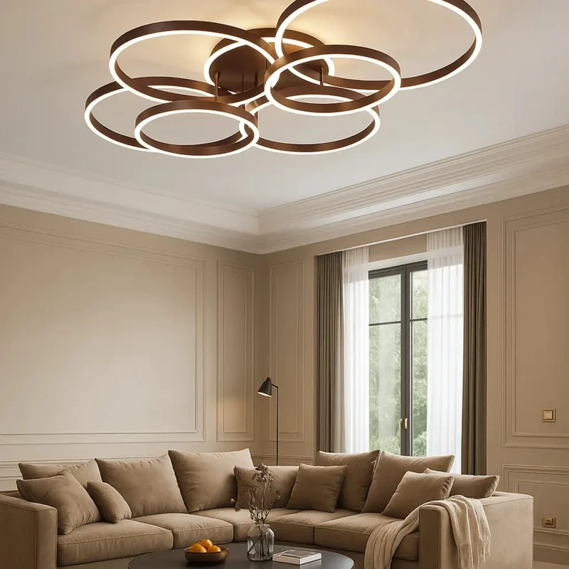 Moderne Deckenleuchte Wohnzimmer Kaffee | Solara