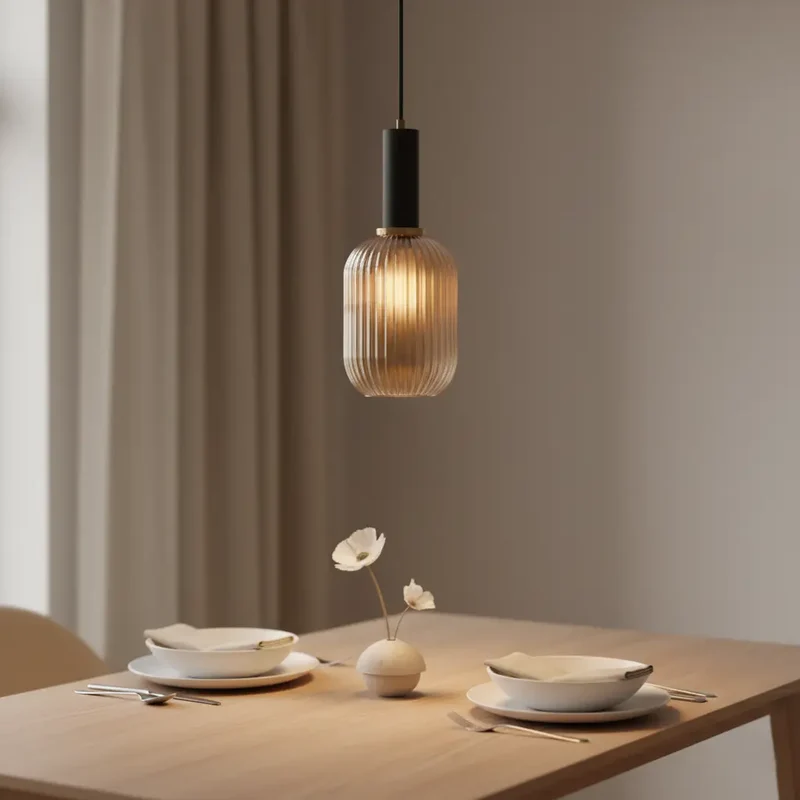 Pendelleuchte Glas, Amber | Vitrum