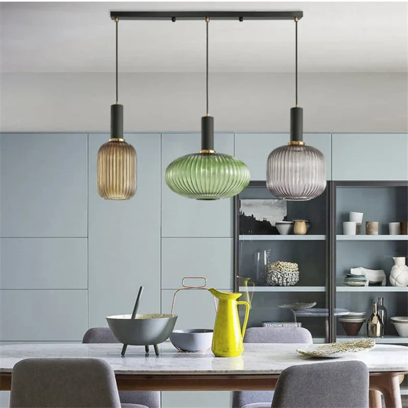 Pendelleuchte Glas, Grau | Vitrum