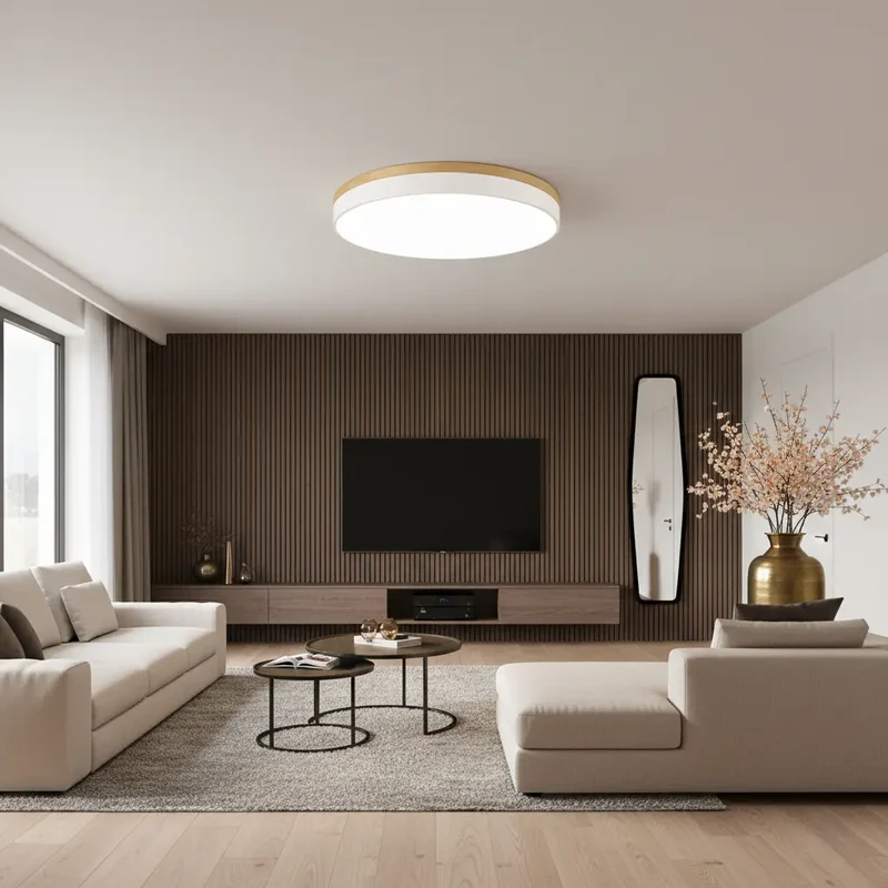 Skandinavische Deckenlampe, mit Holz | Bøde
